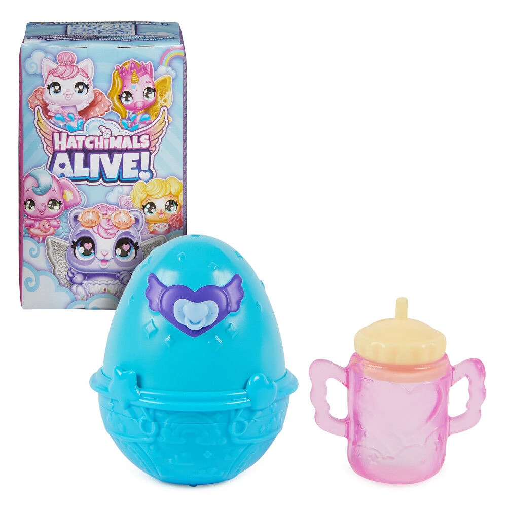 Hatchimals Alive, 1-Pack Blind Box Surprise Mini Figures Toy in Self-Hatching Egg (Style May Vary)