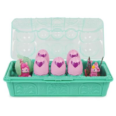 Hatchimals CollEGGtibles, Rainbow-cation Llama Family Carton with Surprise Playset, 10 Characters, 2 Accessories