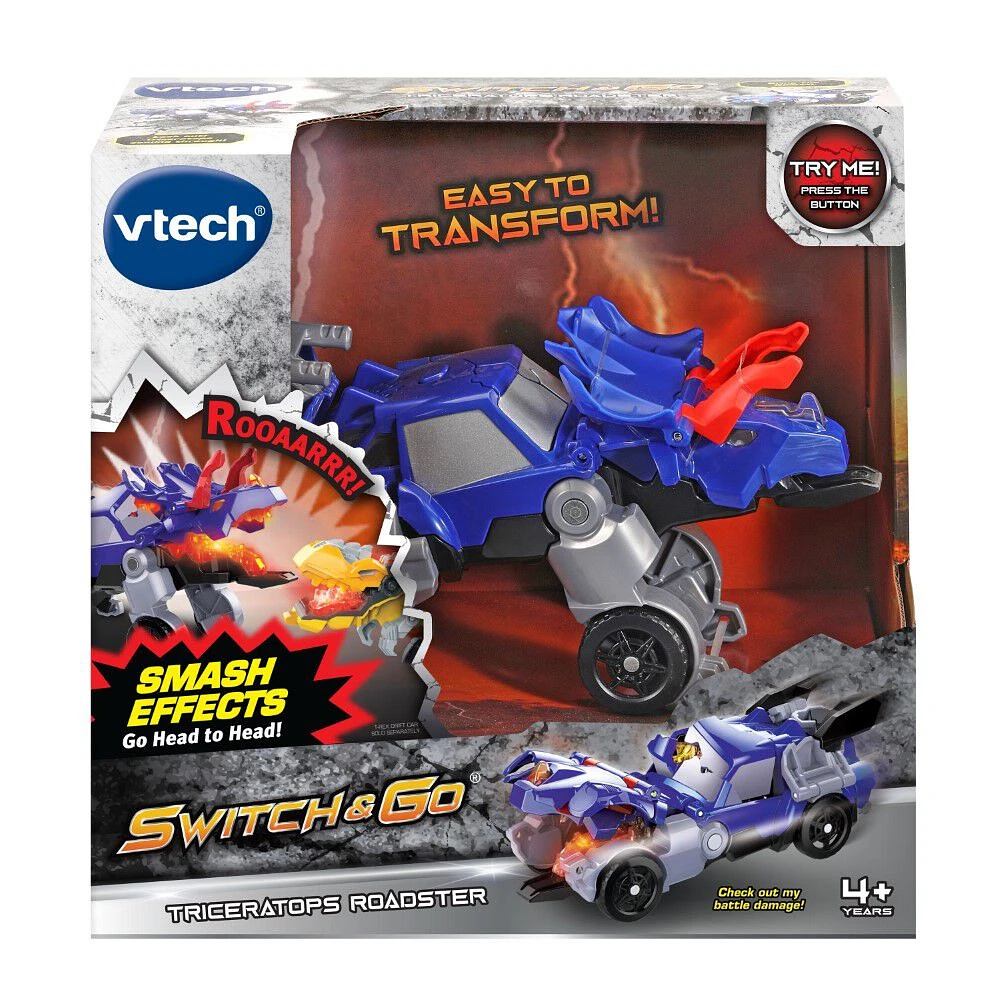 VTech Switch & Go Triceratops Roadster - English Edition