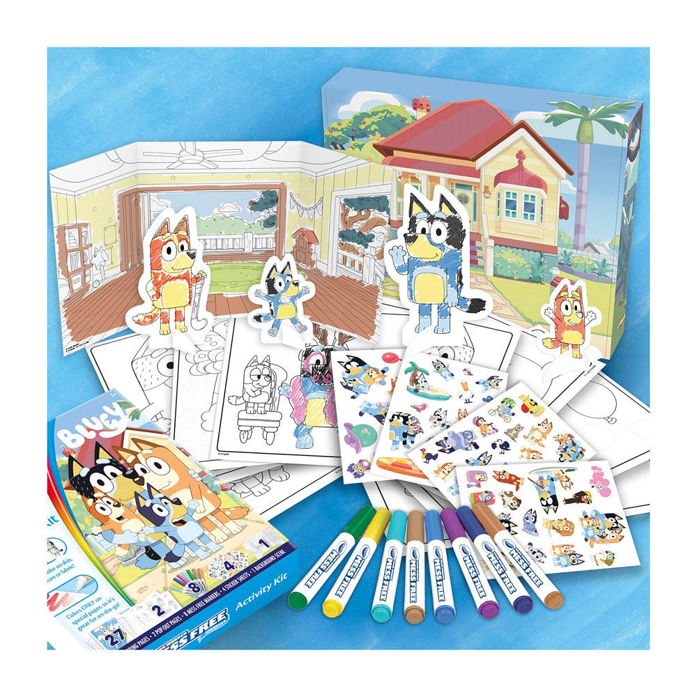 Crayola Color Wonder Mess-Free Bluey Activity Kit