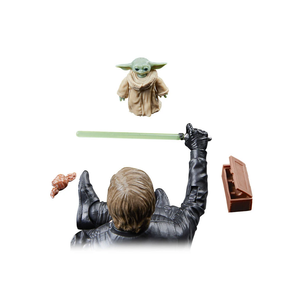 Star Wars The Black Series, Luke Skywalker et Grogu, pack de 2 figurines, échelle de 15 cm, Star Wars : Le livre de Boba Fett