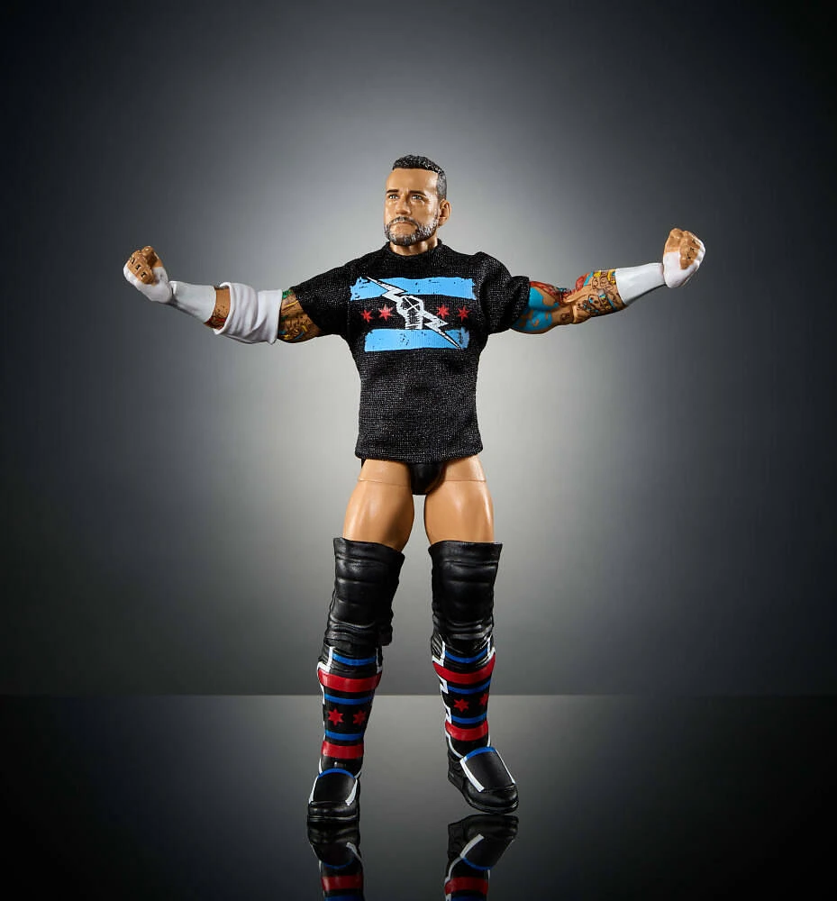 WWE-Élite CM Punk-Figurine articulée 15cm Series115