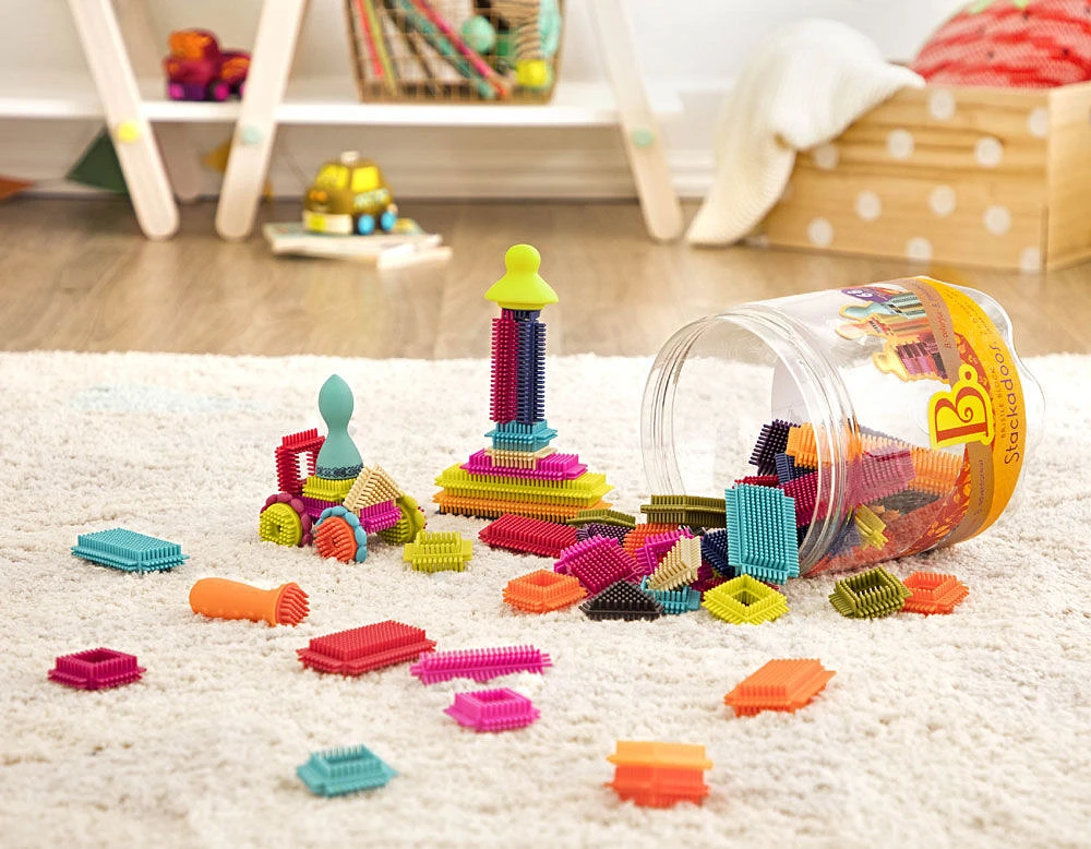 Bristle Block Stackadoos, B. Toys Ensemble de blocs de construction