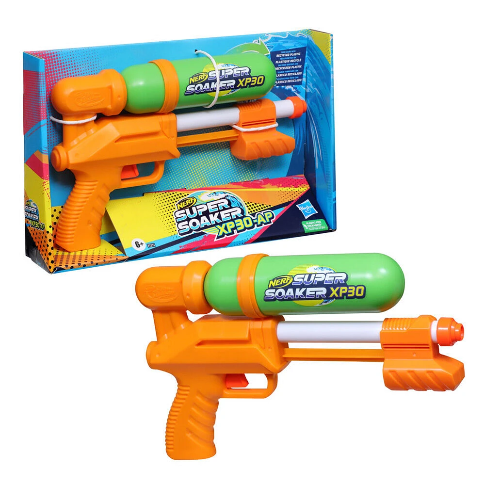 Nerf Super Soaker XP30-AP Water Blaster Air-Pressurized Continuous Blast of Water - R Exclusive