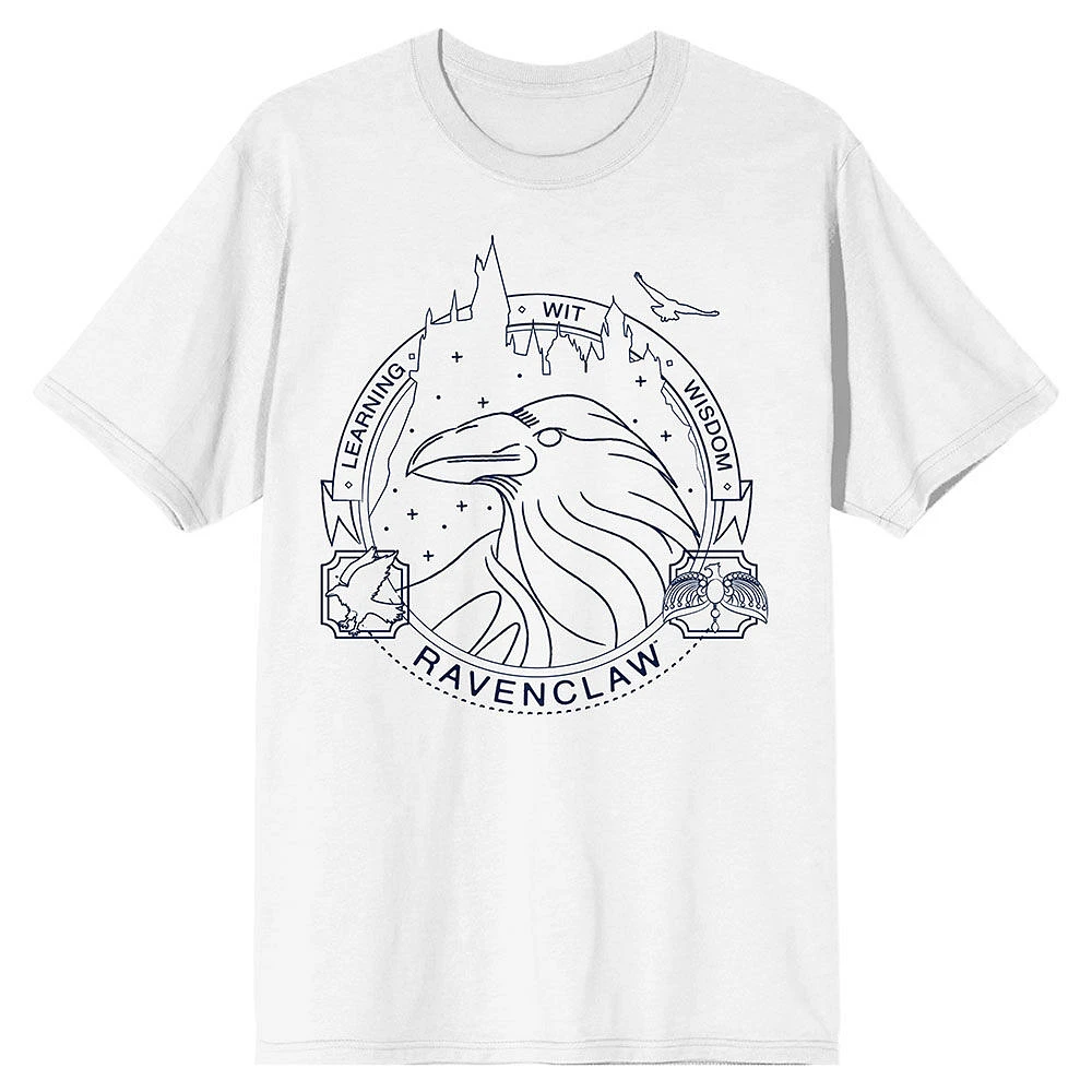 Harry Potter Hogwarts House Ravenclaw White T-Shirt