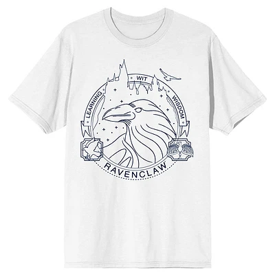Harry Potter Hogwarts House Ravenclaw White T-Shirt 