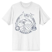 Harry Potter Hogwarts House Ravenclaw White T-Shirt 