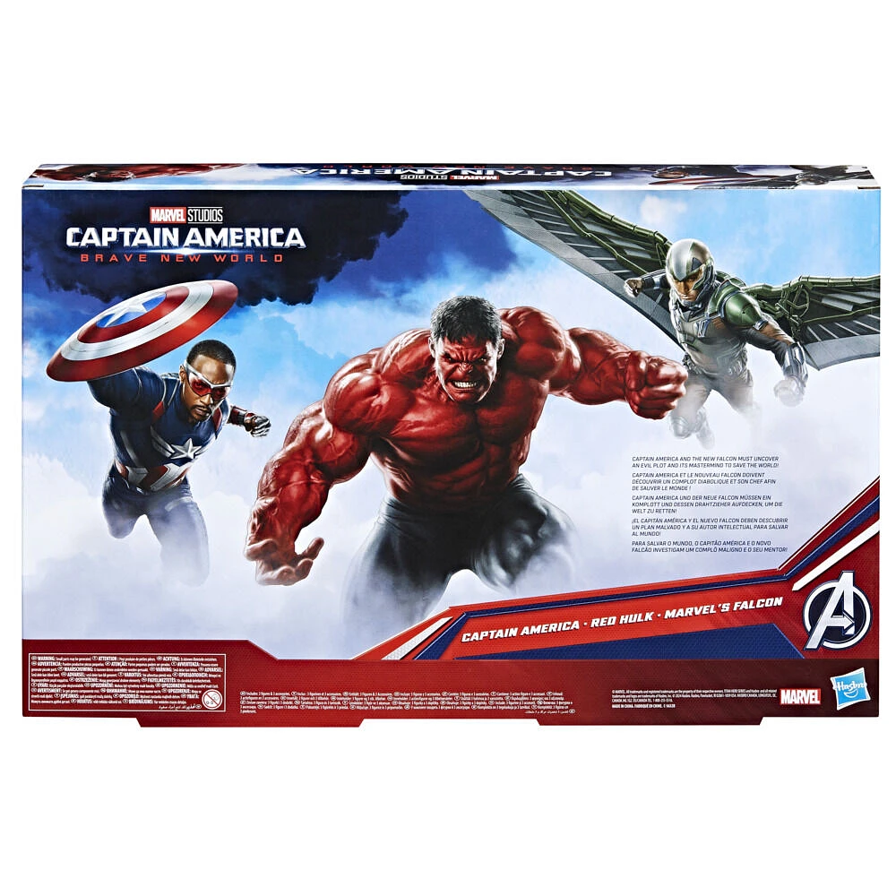 Marvel Avengers Captain America: Brave New World Titan Hero Series 12 Inch (30 CM) Action Figure & Accessories Multipack