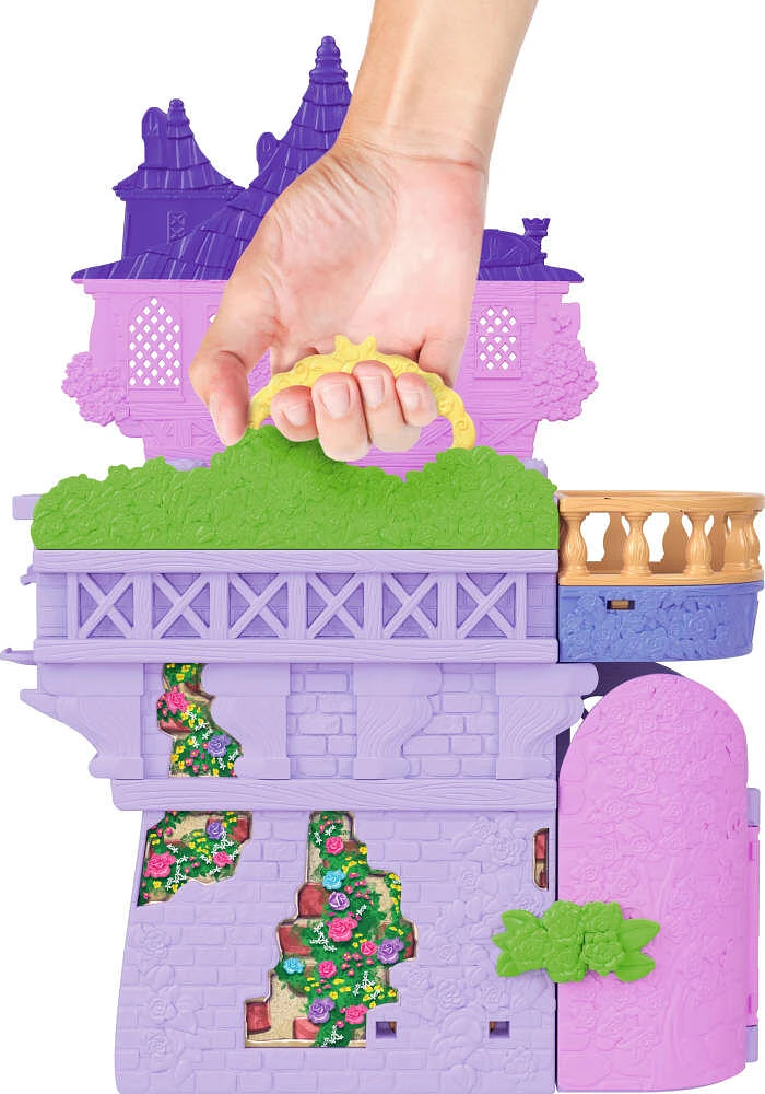 Disney Princess Rapunzel Storytime Stackers Doll House, Small Doll, Pascal Figure & 7 Accessories