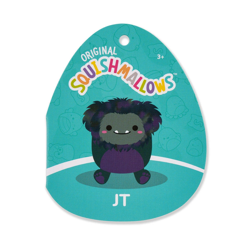 Peluche Squishmallows 7.5" - JT le monstre sarcelle foncé au ventre violet