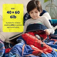 Disney Spiderman Kids Weighted Blanket (40 x 60 inches), 6lbs