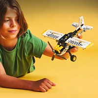 LEGO Technic Bush Plane Toy - Model Airplane Gift with Spinning Propeller, 4-Cylinder Piston Engine - 42198