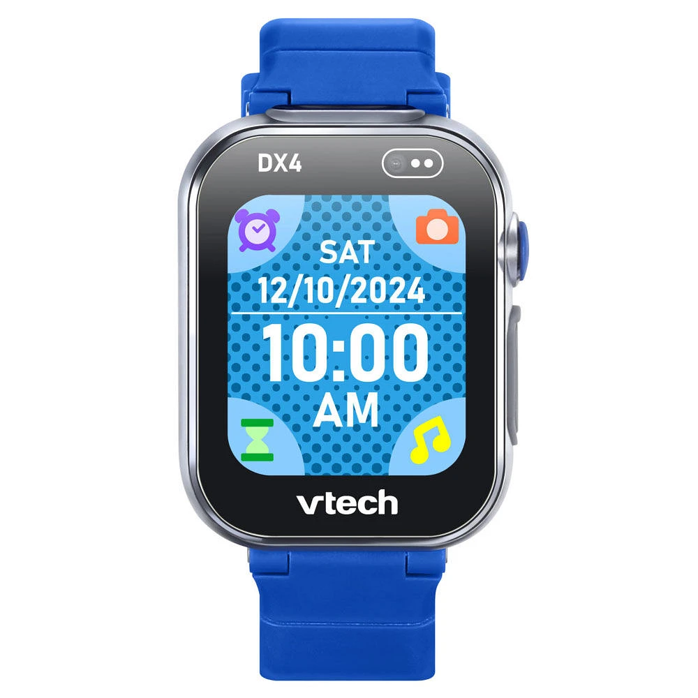 VTech KidiZoom Smartwatch DX4 avec deux appareils photo, effets photo et vidéo jumelage sécurisé des montres, jeux, résistant aux éclaboussures