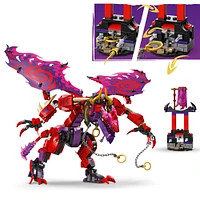 LEGO NINJAGO Thunderfang, le dragon du chaos, jouet de ninjas, ensemble de combat avec 6 figurines 71832