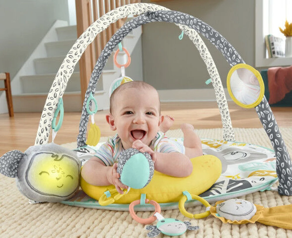 Fisher-Price - Tapis d'activités Snugamonkey Go Bananas - Notre exclusivité