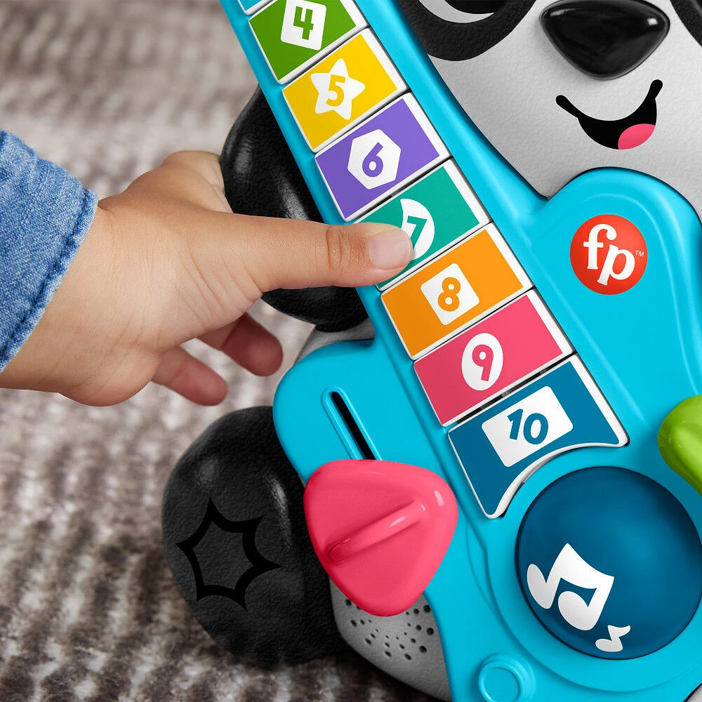 Fisher-Price Link Squad Jam & Count Panda Baby Learning Toy with Music & Lights - English Edition