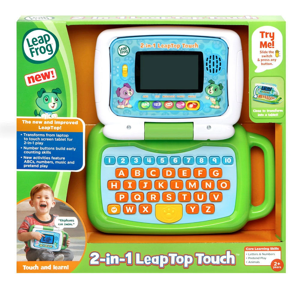 LeapFrog - Ordi-tablette P'tit Genius Touch vert - Édition Anglaise