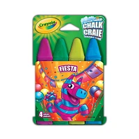 Crayola - Sidewalk Chalk - Fiesta - 4 Colours - Colours vary