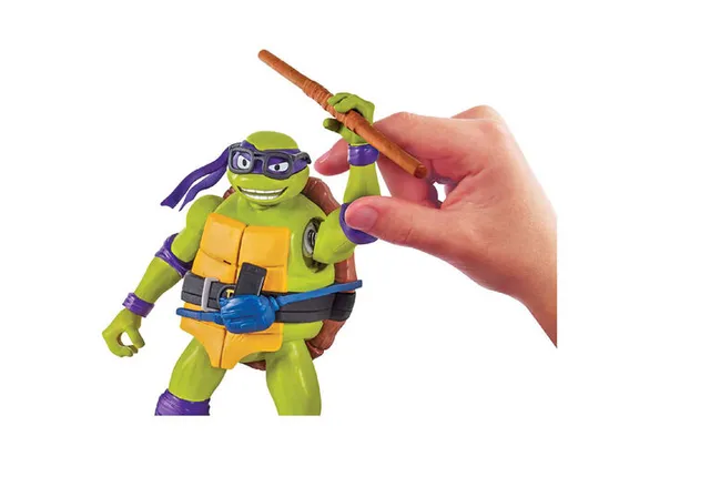 Teenage Mutant Ninja Turtles: Mutant Mayhem 5.5” Donatello Deluxe Ninja  Shouts Figure by Playmates Toys