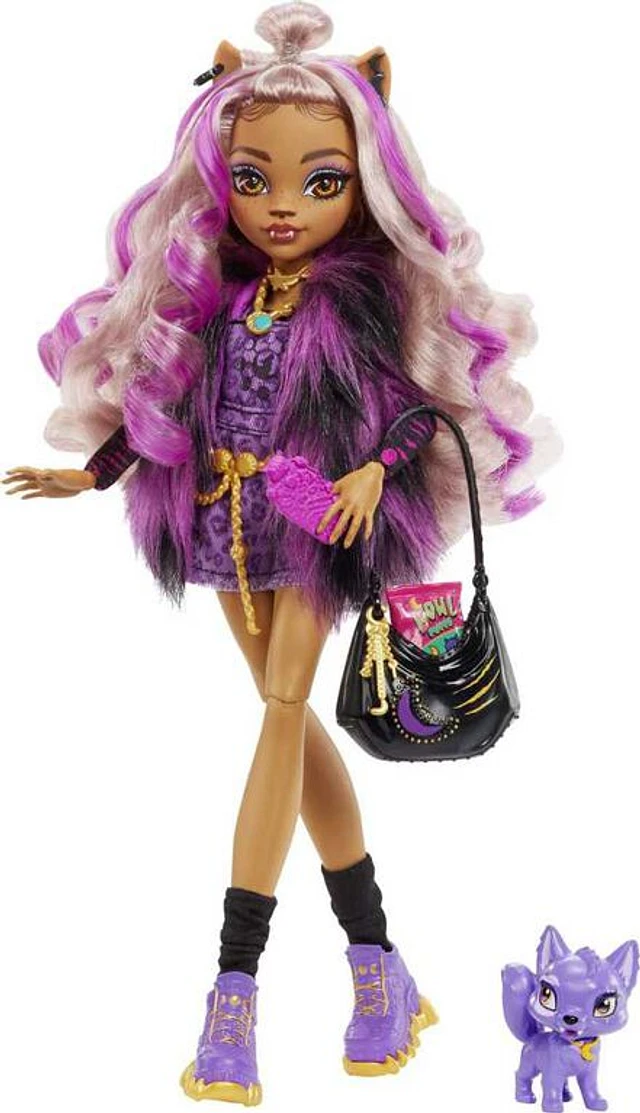 Monster High Clawdeen Wolf Doll in Monster Ball Party Fashion with Themed  Accessories Like Balloons