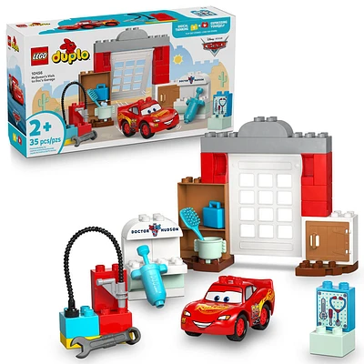LEGO DUPLO Disney and Pixar Cars McQueen's Visit to Doc's Garage - Toddler Toy For Kids 2+ - 10456