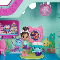 Gabby's Dollhouse, Bateau des chamis de Gabby, bateau de croisière avec 2 figurines, jouets surprises et accessoires de maison de poupée