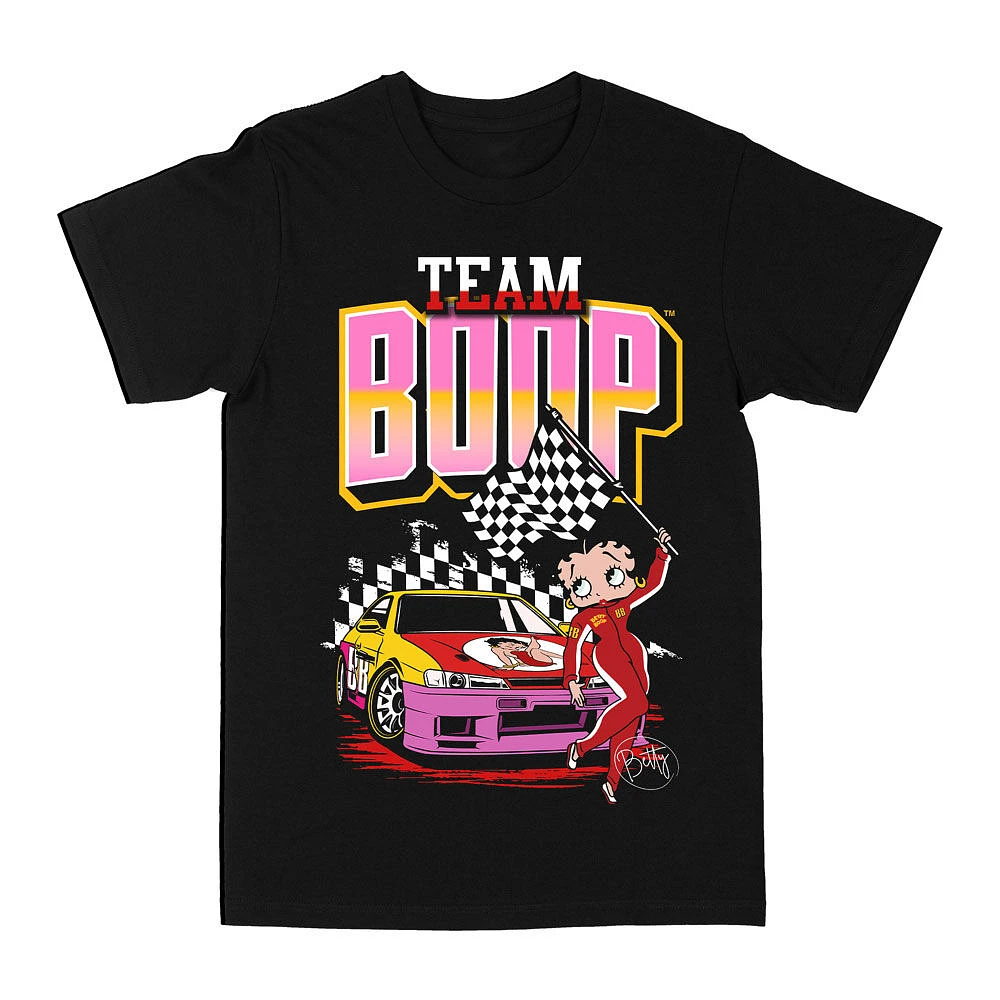 Betty Boop- Team Boop-Black T-Shirt