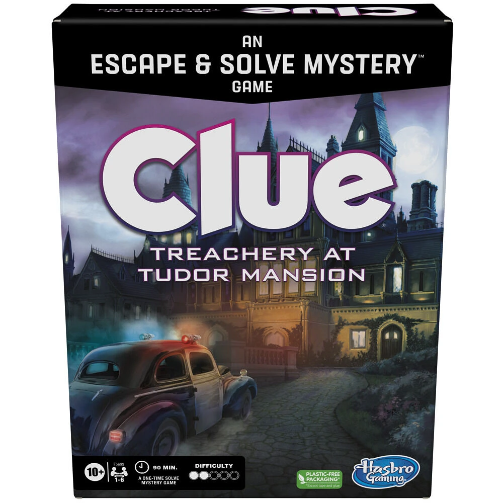 Clue Board Game Treachery at Tudor Mansion, Clue Escape Room Game - English Edition