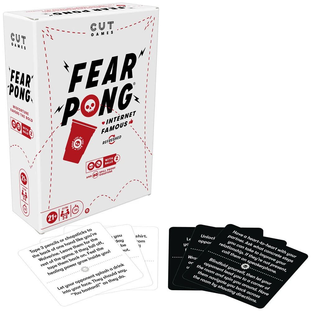 Fear Pong Adult Party Game by Cut , Ages 21+ - English Edition