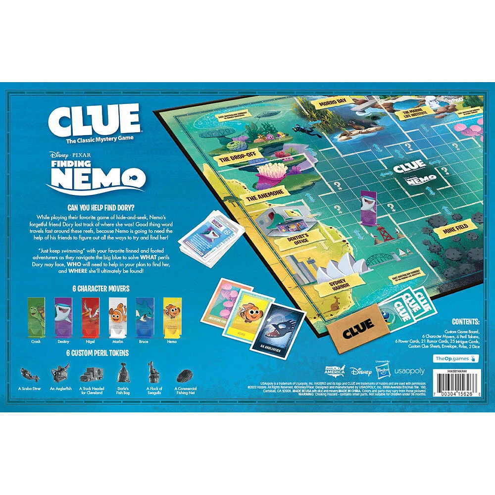 USAopoly CLUE: Finding Nemo - Édition anglaise