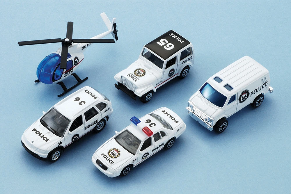 5-piece City Team Die-Cast Gift Set - Édition anglaise