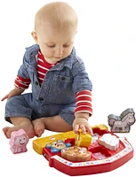 Fisher-Price Laugh and Learn Farm Animal Puzzle Shape Sorting Baby Toy with Music and Sounds - English Edition