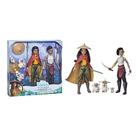 Disney, " Raya and the Last Dragon ", poupées Raya, Namaari et Ongis, avec vêtements et accessoires - Notre exclusivité