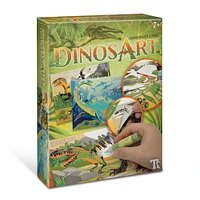 Dinosart - Sand and foil art