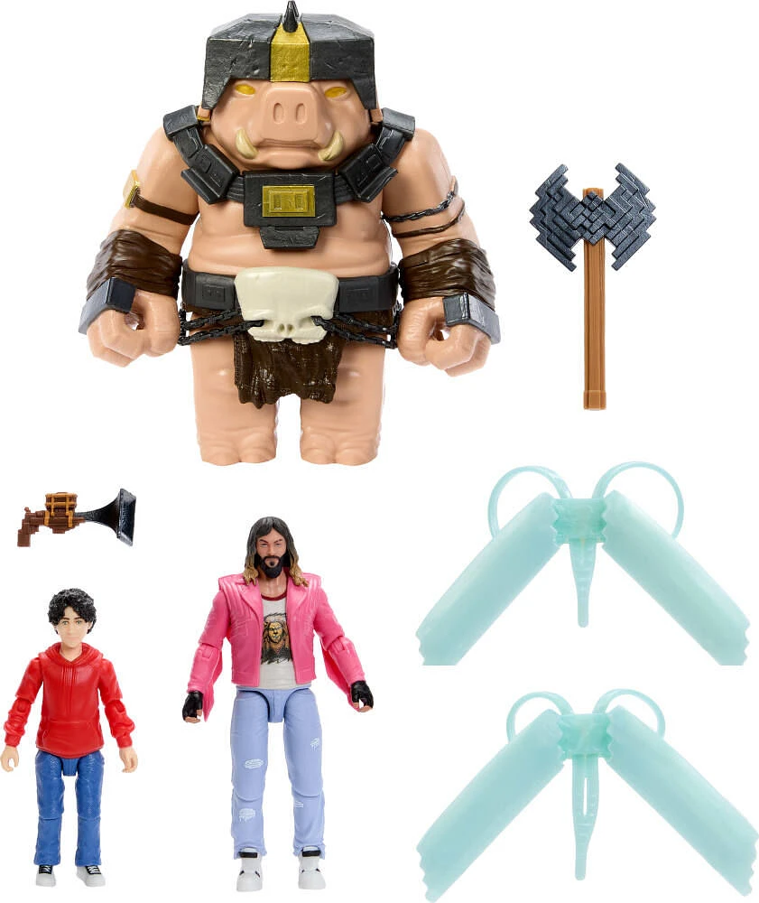 Minecraft A Well-Crafted Escape Figure Pack with 3 Action Figures & 4 Accessories Inspired by the Movie