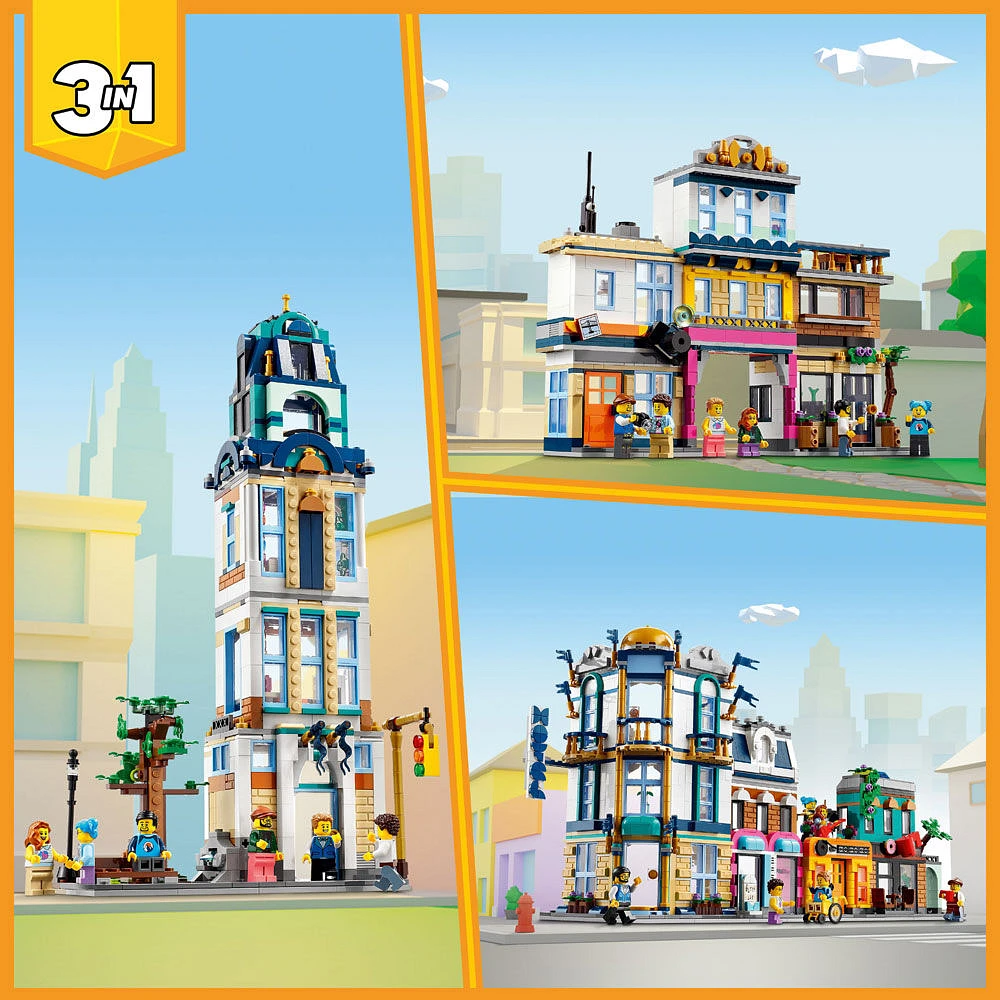 LEGO Creator Main Street 31141 Building Toy Set (1,459 Pieces)