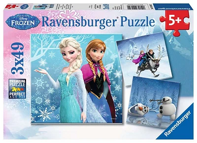 Ravensburger - Disney Forzen - Winter Adventures Puzzle 3 x 49pc