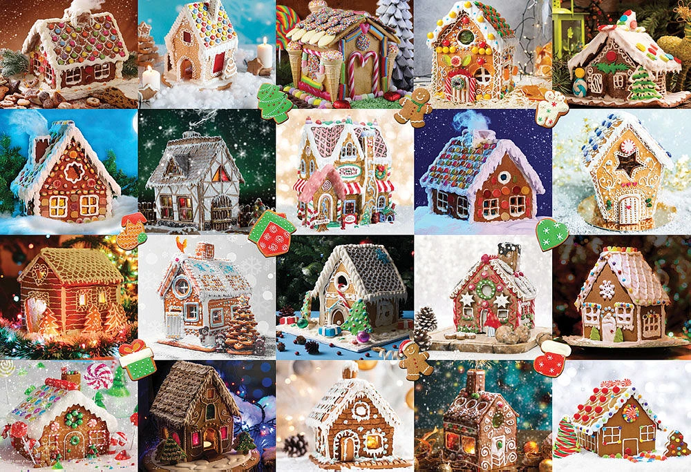 Eurographics Gingerbread House Shaped Tin 550 Pc