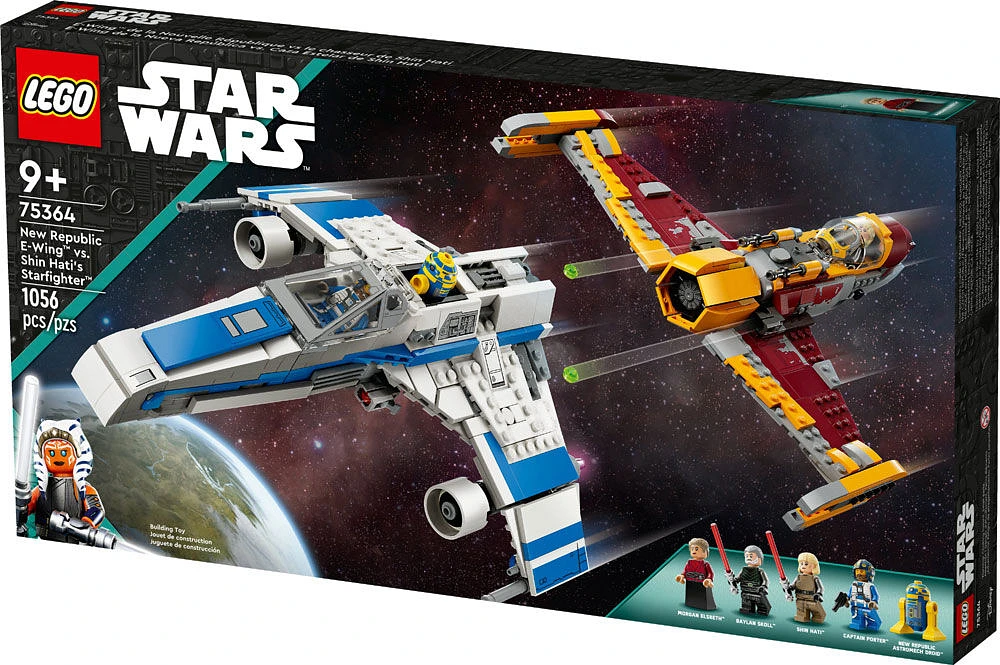 LEGO Star Wars E-Wing de la Nouvelle République vs le chasseur de Shin Hati 75364 (1 056 pièces)