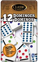 Classic Games - Double 12 Dominoes - Tin - English Edition