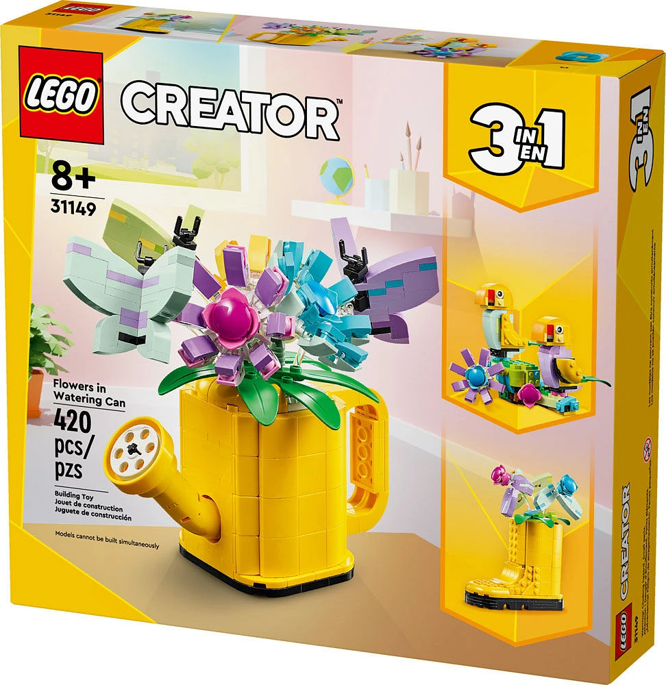 LEGO Creator 3 in 1 Flowers in Watering Can Building Toy 31149