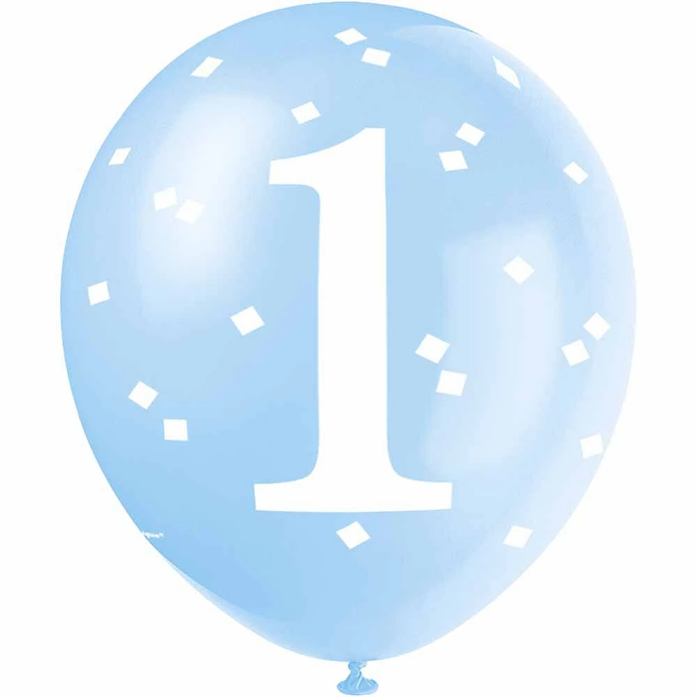 Gingham 1st Birthday 12" Ballons