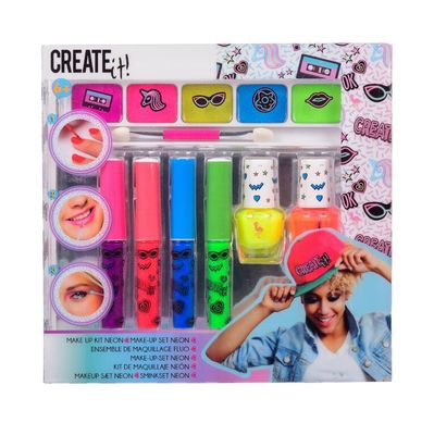 Create It! Makeup Set Neon 7-Pieces
