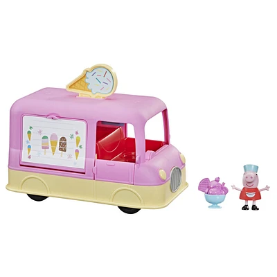 Peppa Pig Peppa's Adventures Peppa's Ice Cream Truck Vehicle Preschool Toy - French Edition - R Exclusive