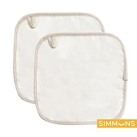 Simmons 3 Piece Bamboo Bath Set Creme/Taupe