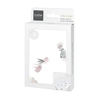 Kushies - Percale Dream crib sheet Floral