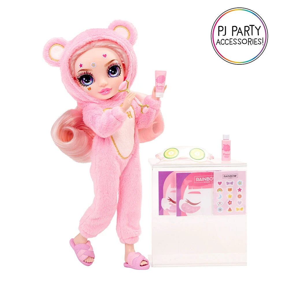 Rainbow High Jr High PJ Party- Bella (Pink) 9" Posable Doll