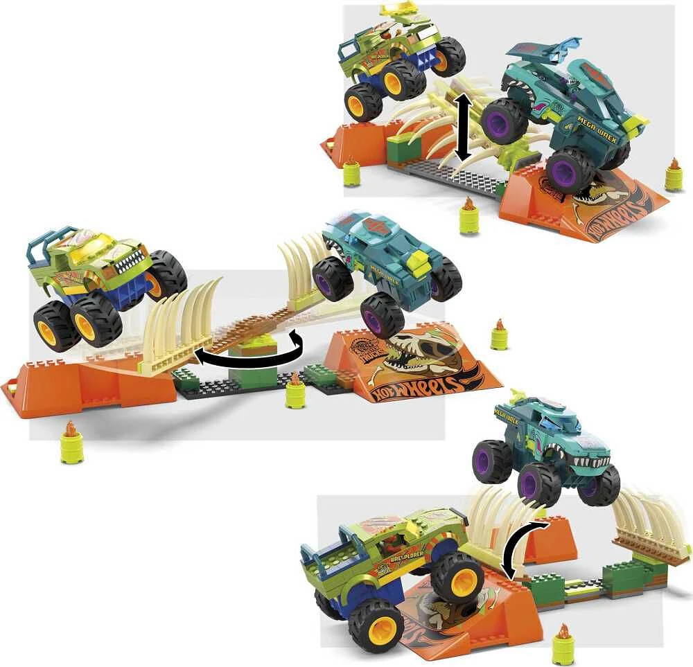 MEGA-Hot Wheels Monster Trucks-Tremplin Osseux Chocs et Fracas-Coffret