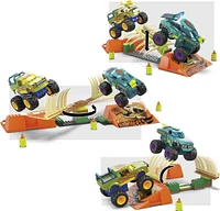 MEGA-Hot Wheels Monster Trucks-Tremplin Osseux Chocs et Fracas-Coffret