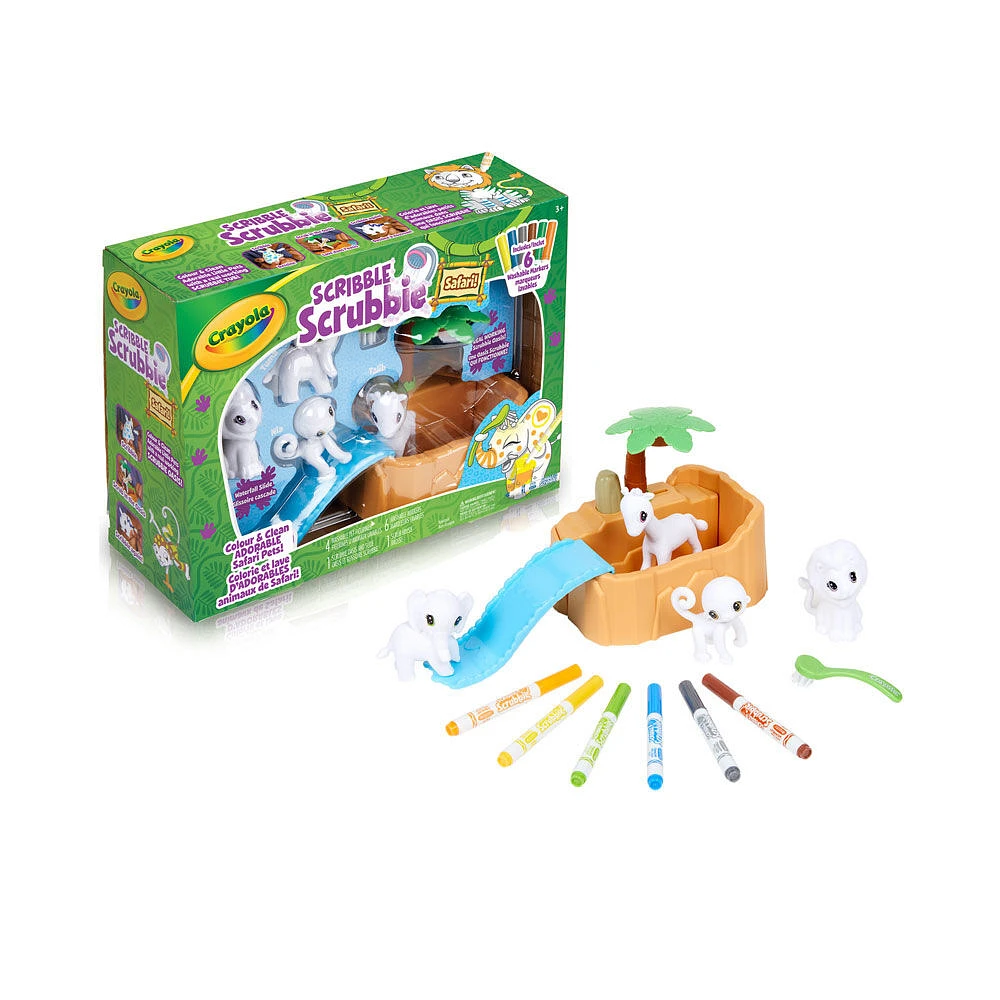 Crayola Scribble Scrubbie Safari Animal Play Set